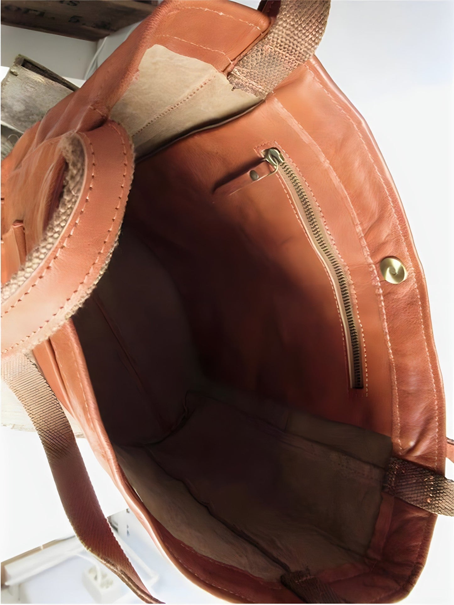 Julienne - Vintage tas van leer