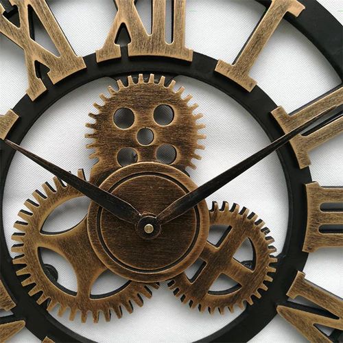 Industriele Wandklok | Vintage Mechanisch Ontwerp