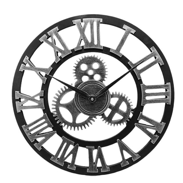 Industriele Wandklok | Vintage Mechanisch Ontwerp
