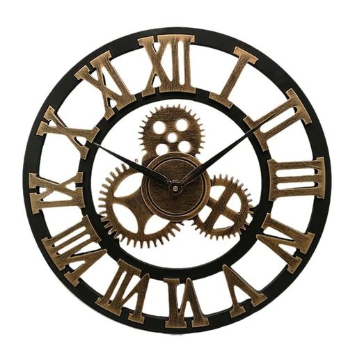 Industriele Wandklok | Vintage Mechanisch Ontwerp