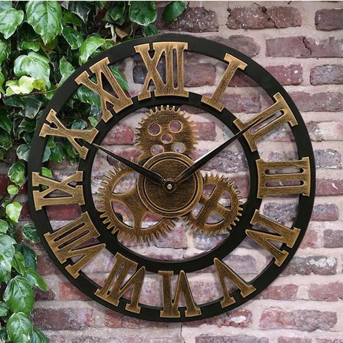Industriele Wandklok | Vintage Mechanisch Ontwerp