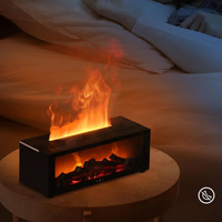 Brehn | Luchtbevochtiger met vlamlichteffect en aroma-diffuser