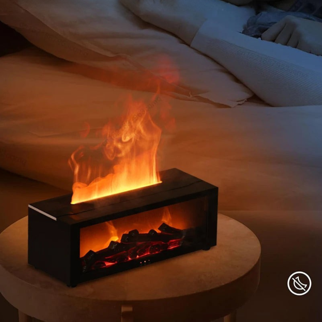 Brehn | Luchtbevochtiger met vlamlichteffect en aroma-diffuser