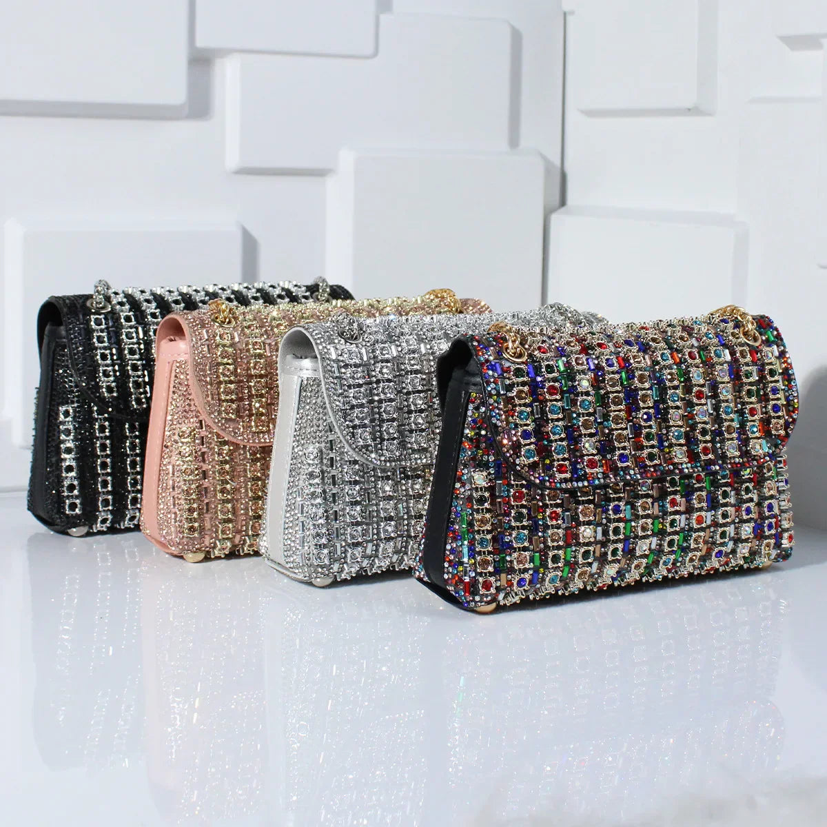 50% KORTING TIJDELIJK | DazzleClutch™ | Strass-beklede avondtas voor vrouwen