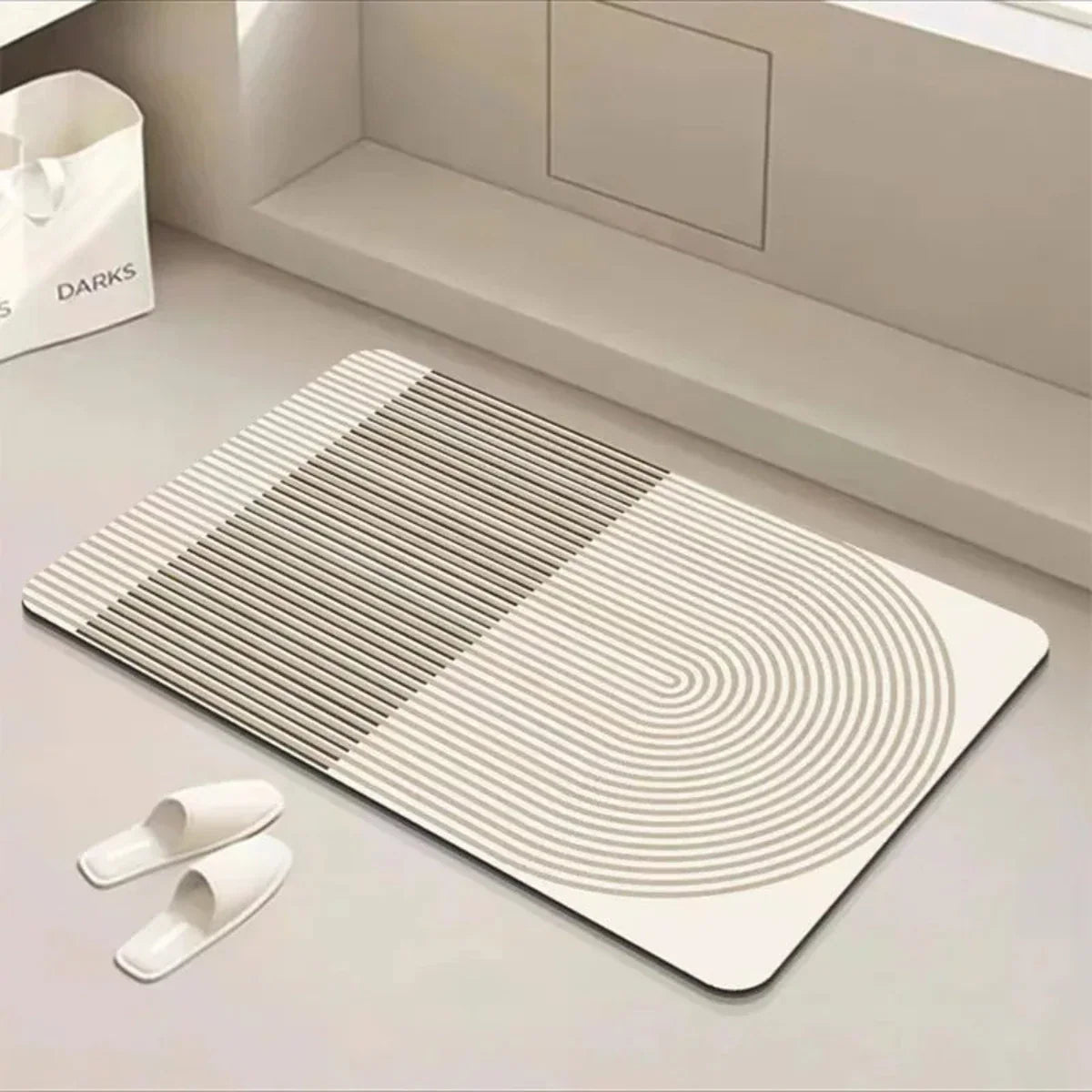 Sneldrogende Badmat met Antislip Onderzijde voor een Veilige Badkamer