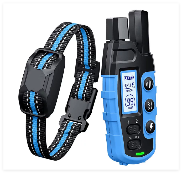 Premium 1000m Hondentrainingshalsband met Afstandsbediening - Waterdicht, Oplaadbare E-Halsband voor Alle Hondenformaten