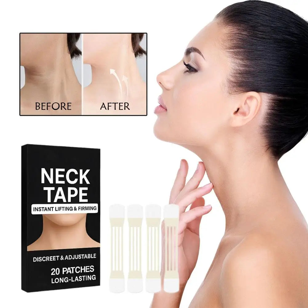 Onzichtbare Hals-Lift-Tape