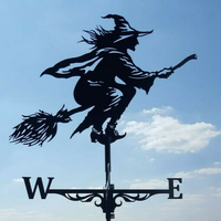 Metalen Windvaan met Dierensilhouet voor Tuin- en Dakdecoratie