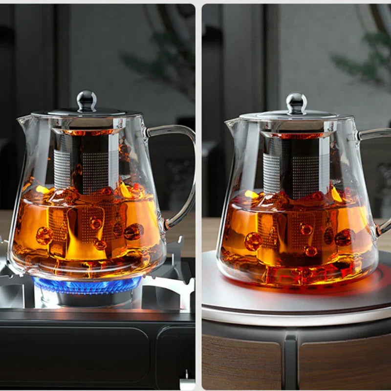 Betoverende Theepot – Druppelvrij Genot met RVS Filter