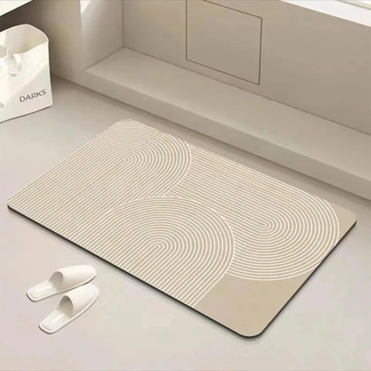 Sneldrogende Badmat met Antislip Onderzijde voor een Veilige Badkamer