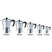Klassieke Italiaanse espresso maker voor op het fornuis - 12 kopjes Moka-pot