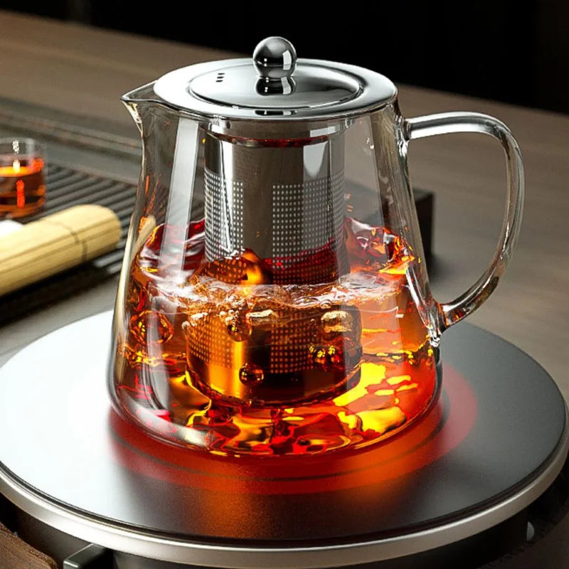Betoverende Theepot – Druppelvrij Genot met RVS Filter