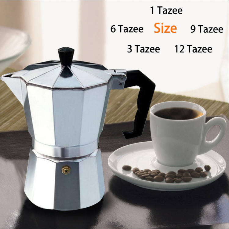 Klassieke Italiaanse espresso maker voor op het fornuis - 12 kopjes Moka-pot
