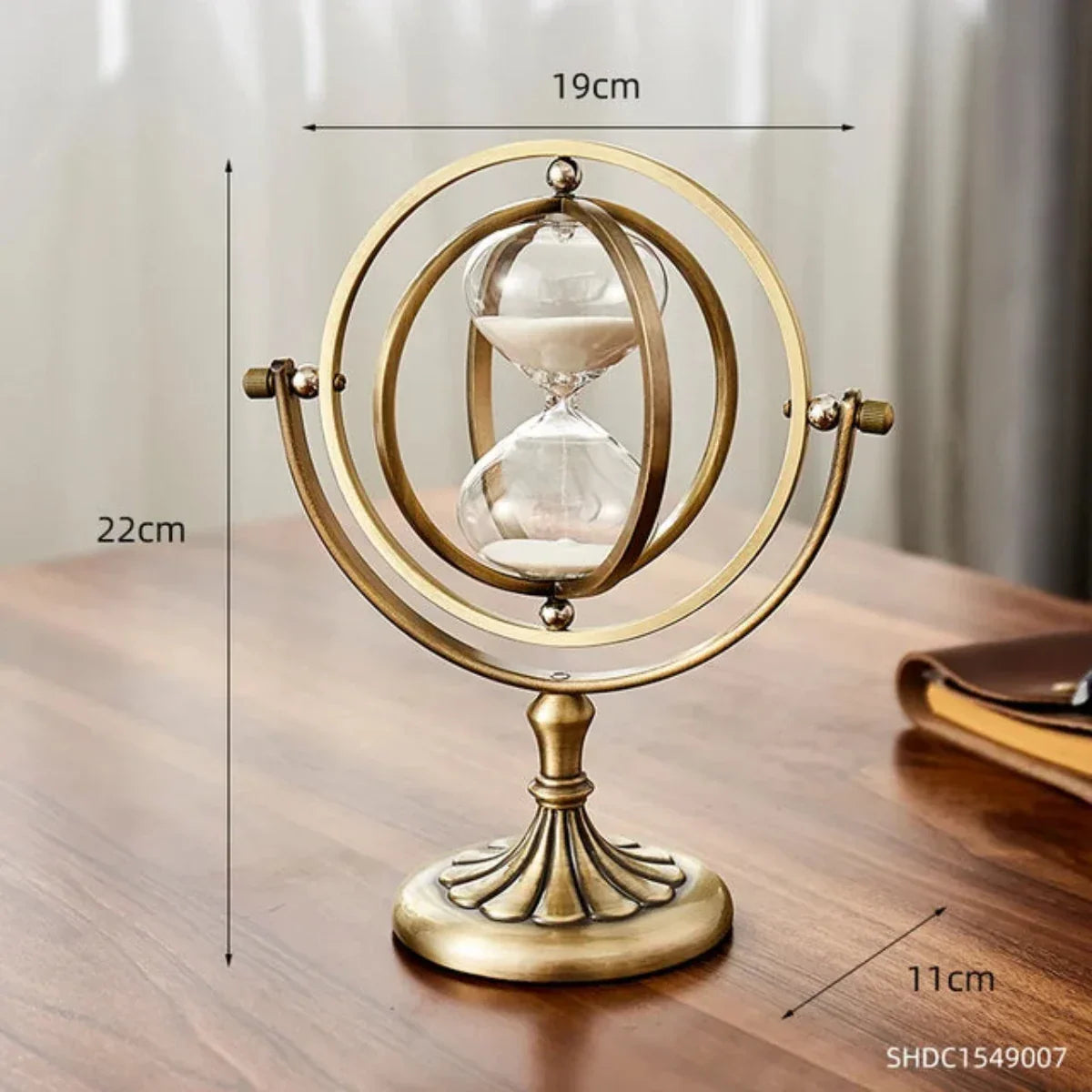 Minimalistisch Ontwerp Metalen Zandloper voor Elegante Interieurdecoratie