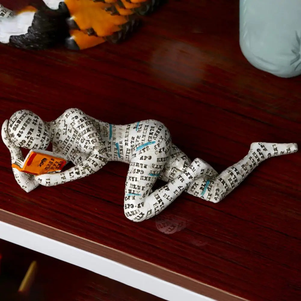 Stijlvol Decoratief Beeld met Leesontwerp voor Inspirerende Interieurdecoratie