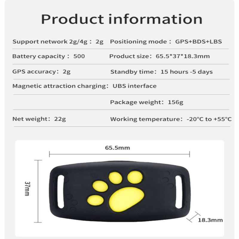 Kat GPS Tracker – Real-time locatie zonder abonnement