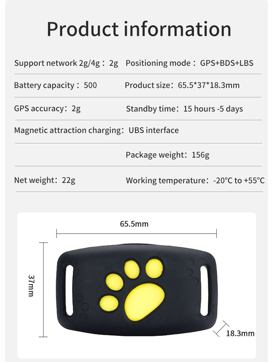 Kattenwachter Locatiesysteem – Echt-time Kattenlocatieapparaat Zonder Abonnement
