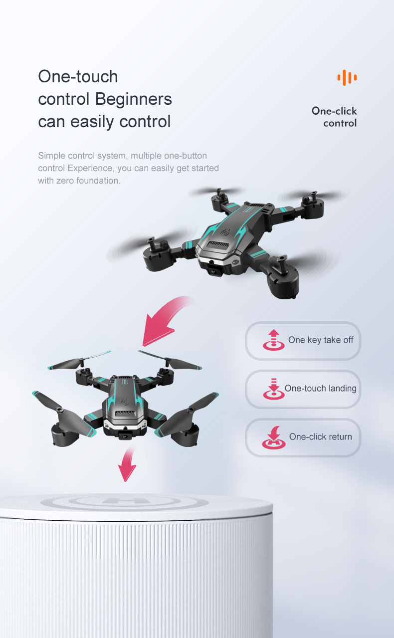Vouwbare 8K Drone met Dubbele Camera en Obstakeldetectie