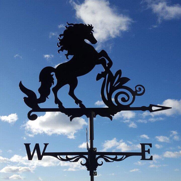 Metalen Windvaan met Dierensilhouet voor Tuin- en Dakdecoratie
