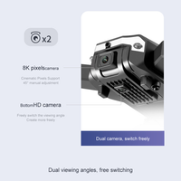 Vouwbare 8K Drone met Dubbele Camera en Obstakeldetectie