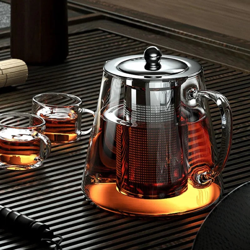 Betoverende Theepot – Druppelvrij Genot met RVS Filter