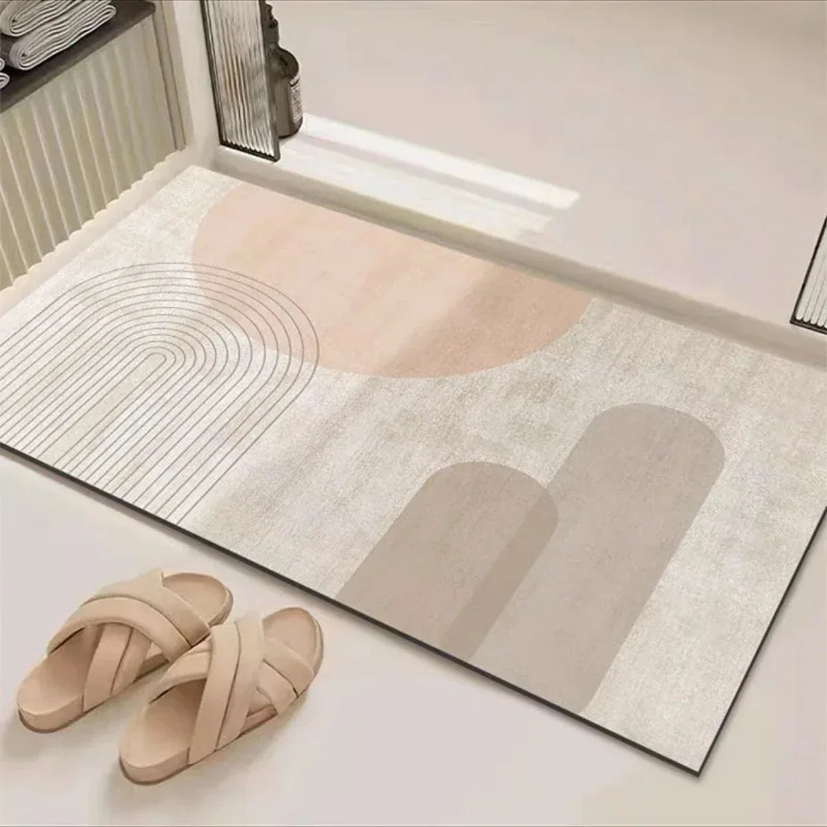 Sneldrogende Badmat met Antislip Onderzijde voor een Veilige Badkamer