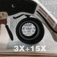 Juwelier Hoofdband Vergrootglas 8 Lens LED Licht Bril