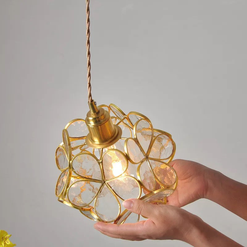 Bloeiende Nordic Bloem Glas Hanglamp