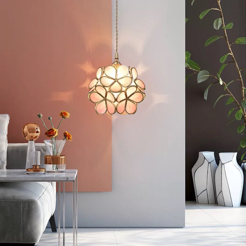Bloeiende Nordic Bloem Glas Hanglamp