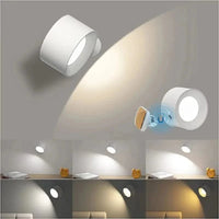 360° Wandlamp – Draadloos, USB-oplaadbaar & 3 helderheidsinstellingen voor flexibele verlichting