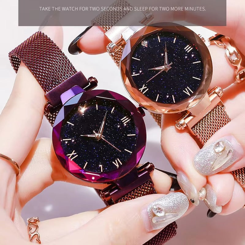 Caiden – Luxe Dameshorloge met Kristalaccenten & Elegant Design