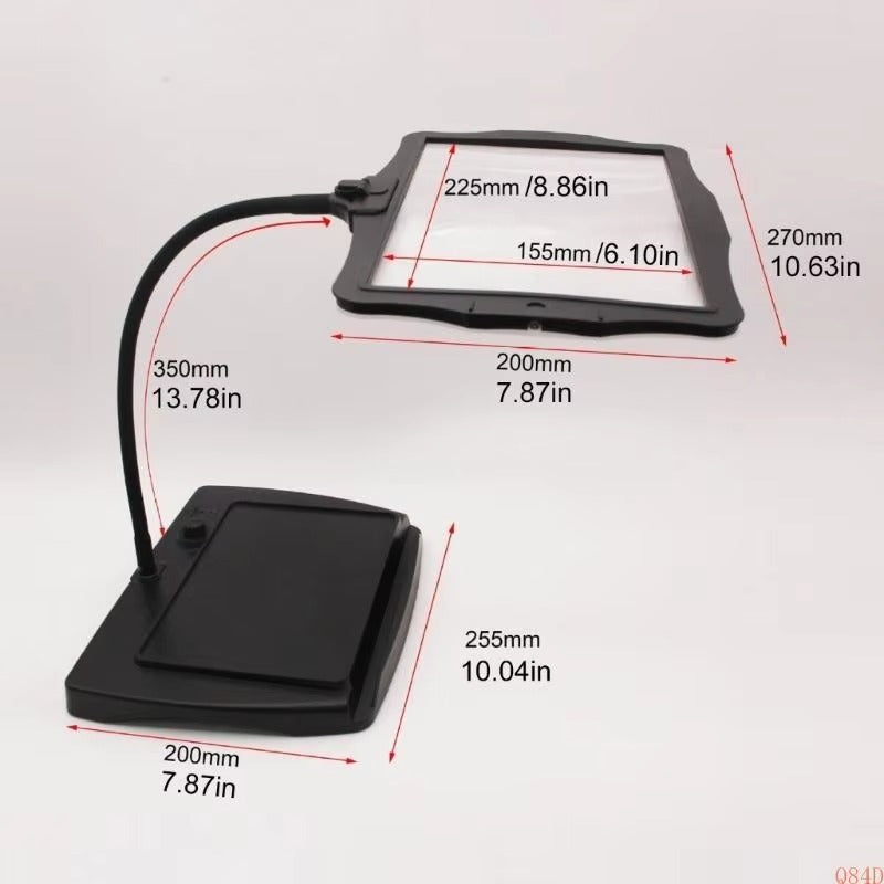 LED-tafelvergrootglas – USB-oplaadbaar, 48 LEDs & Flexibel Verstelbaar