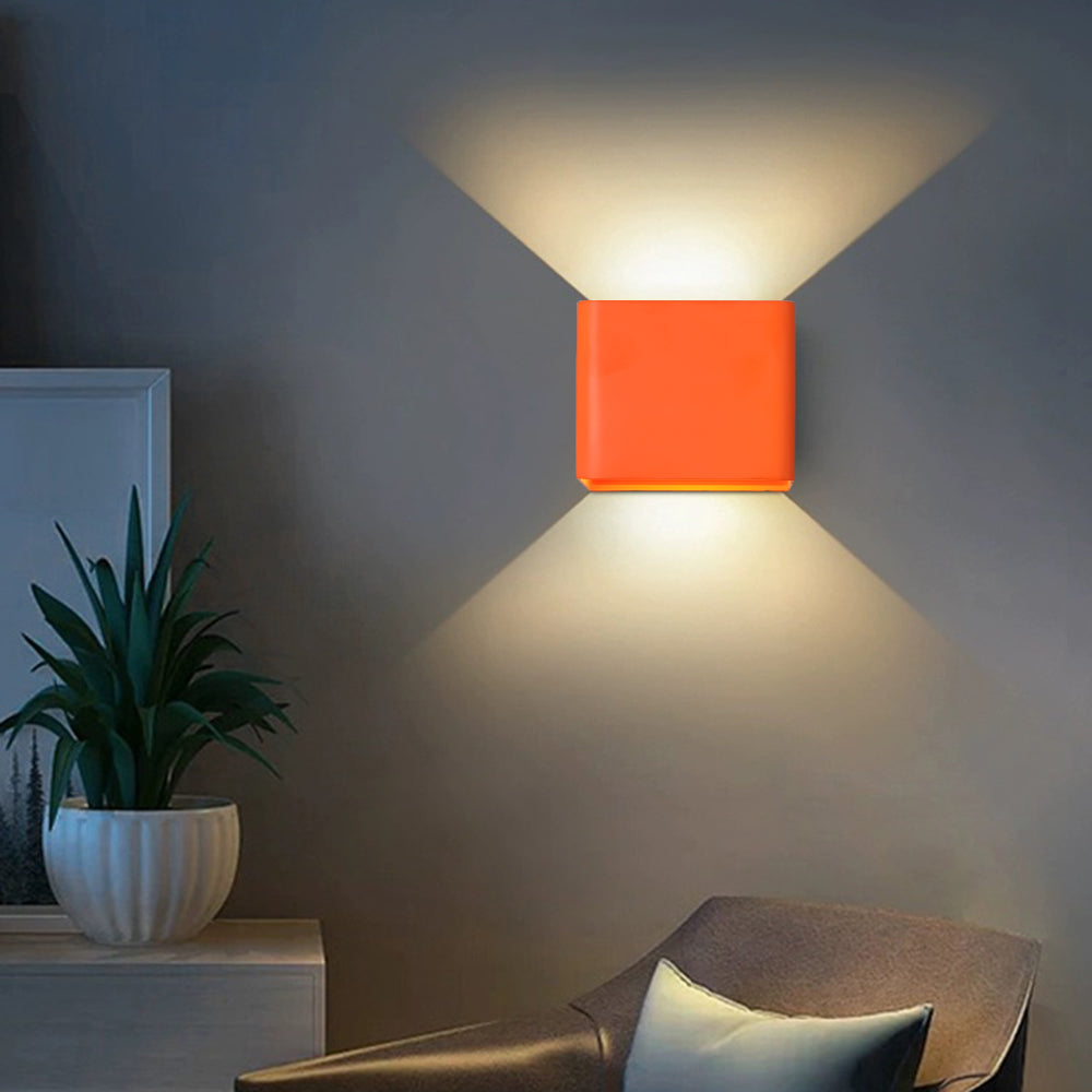 Miren Moderne Vierkante Wandlamp 5-Kleuren. Slaapkamer