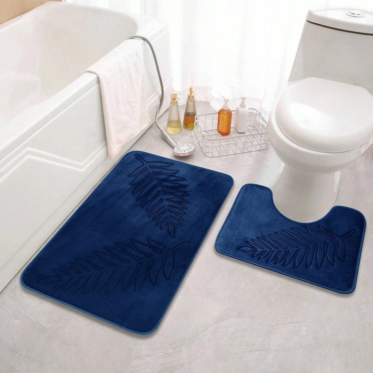 Luxe Blad Comfort Badmat Set - 2 Stuks