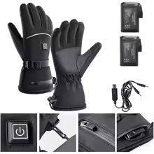 Elektrische Winterhandschoenen - Verwarmd | 3 Temperatuurinstellingen | Waterdicht
