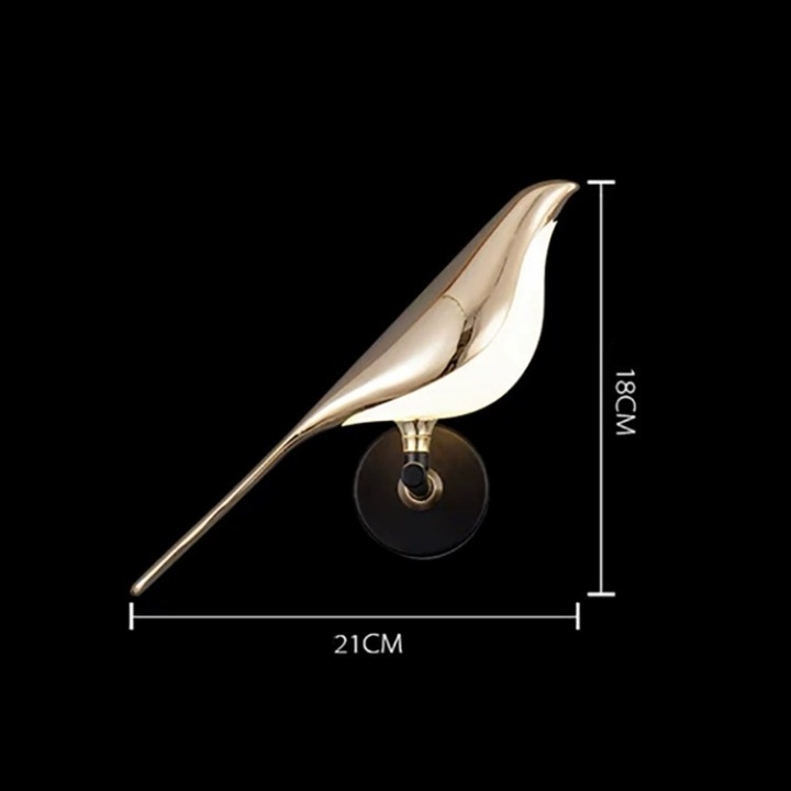 Moderne Wandlamp | Vogelvormig Ontwerp