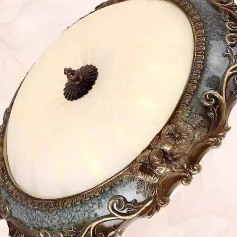 Tiffany Plafondlamp, Messing/Hars