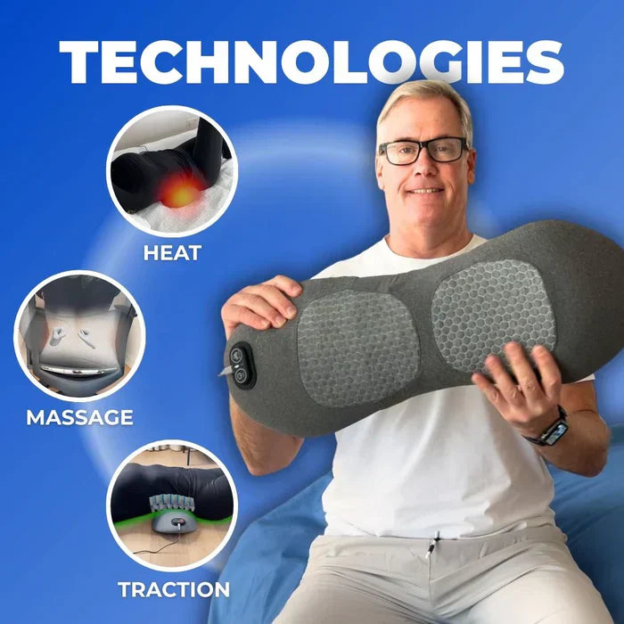 LuminaBack Drie-in-één Rugmassager met Warmte en Vibratie