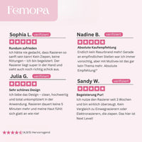 Intimrasierer voor vrouwen | Elektrische damesrasierer voor intiem gebied | Bikini trimmer | Femora