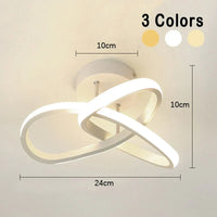 Moderne LED plafondlamp in kroonluchterstijl – geometrische wandlamp in moderne stijl