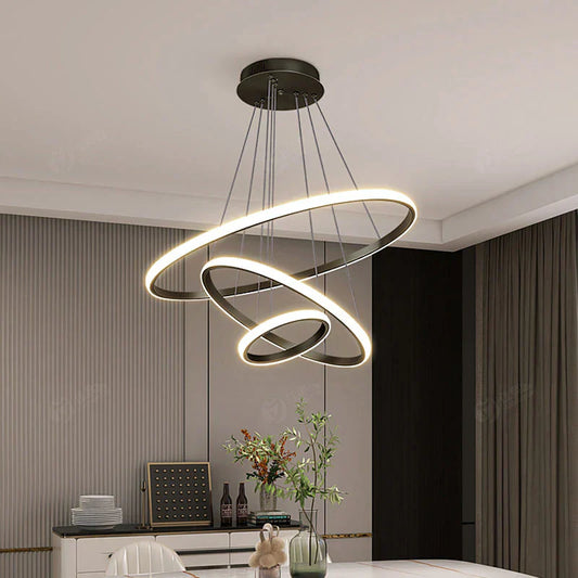 LED hanglamp ontwerp – moderne vorm van 3D-ringen