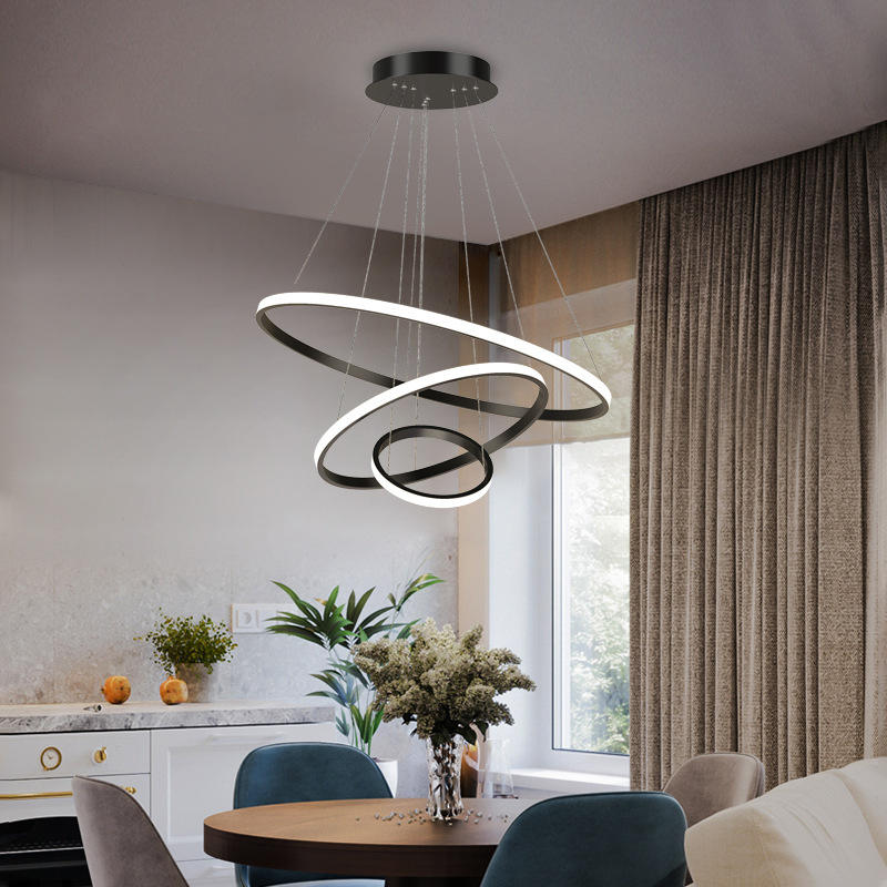 LED hanglamp ontwerp – moderne vorm van 3D-ringen
