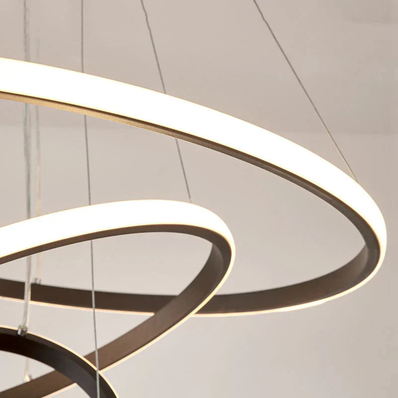 LED hanglamp ontwerp – moderne vorm van 3D-ringen
