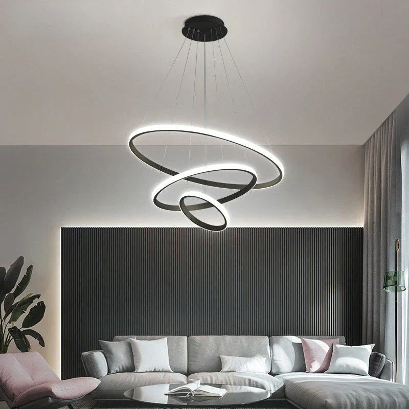 LED hanglamp ontwerp – moderne vorm van 3D-ringen