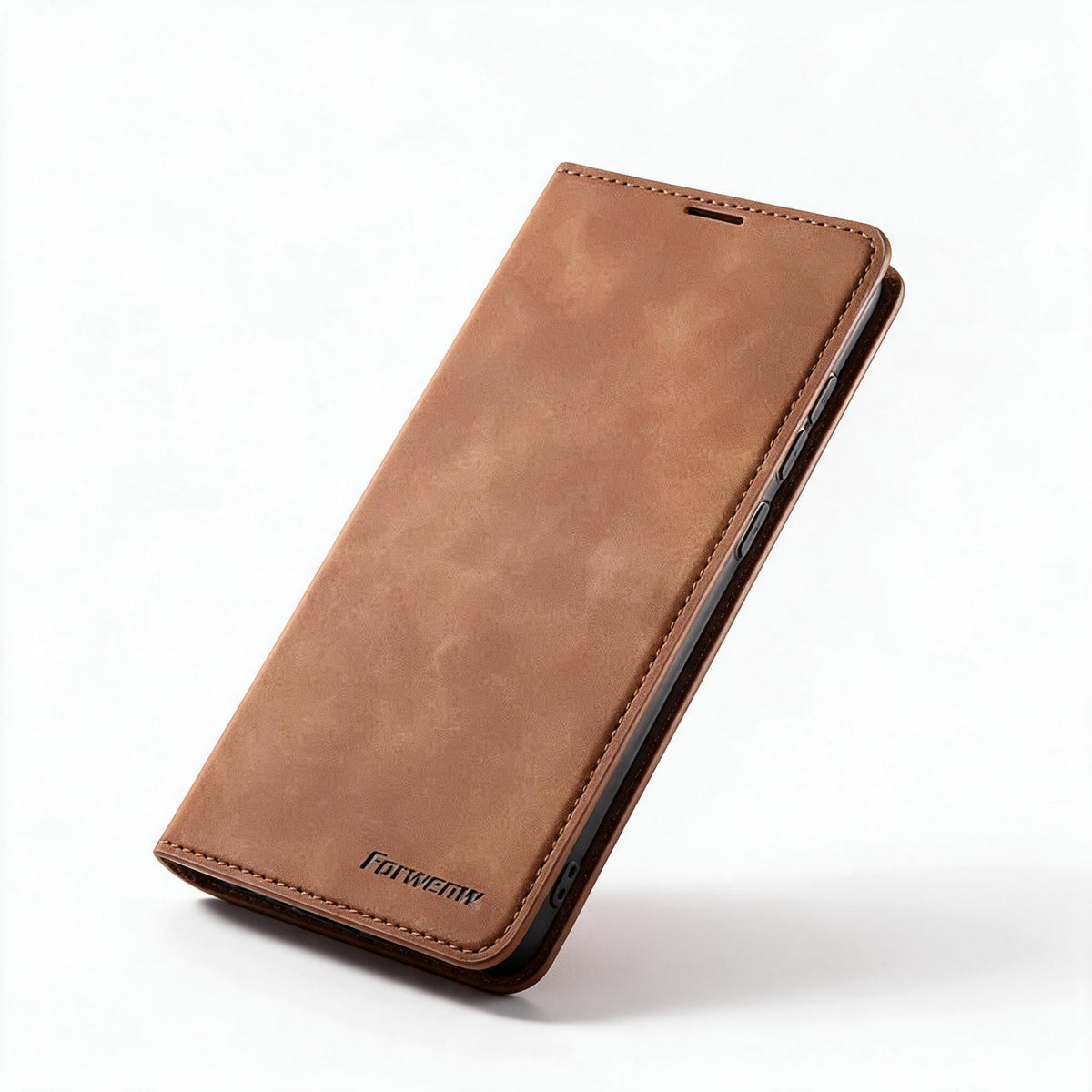 Leren Wallet-Hoes voor iPhone – Flipcase met Magnetische Sluiting, Kaartvakken en Standfunctie