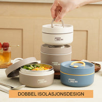 Isolatie Lunchbox met Vacuümverzegeling - Roestvrij Staal