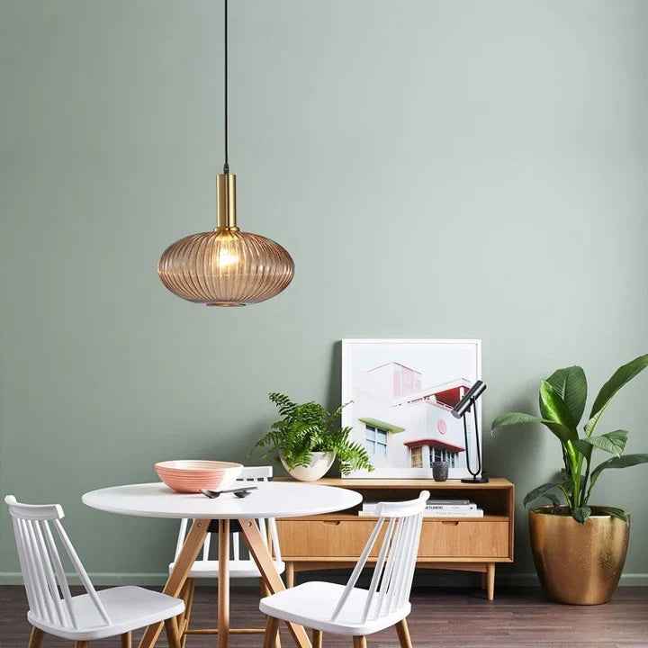 Nordic Kleurrijke Glazen Retro Hanglamp