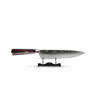 Damascus Staal Kokkekniv | 20 cm Blad, Ergonomisch Hars Handvat & Ideaal voor Thuis Koken