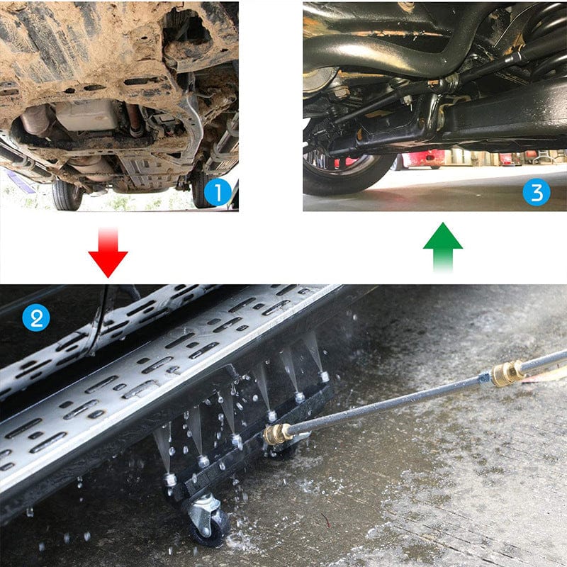 Chassis-Reiniger STEELJETTA | Van RVS | Voor Hogedrukreinigers | Effectieve Onderbodenreiniging
