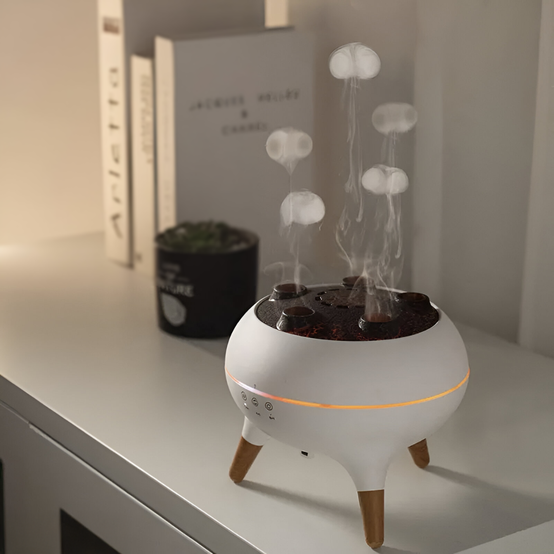 Luchtbevochtiger & Diffuser | Aromadiffuser met LED Licht & Timer | JellyTraum